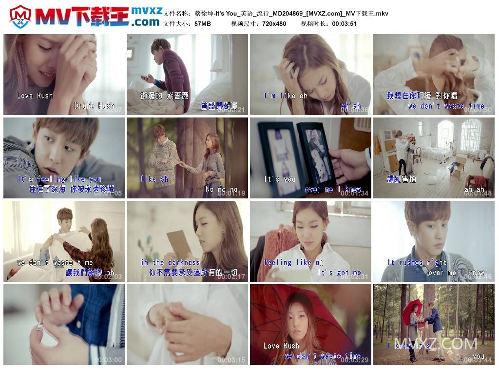 蔡徐坤-It's You_英语_流行_MD204869